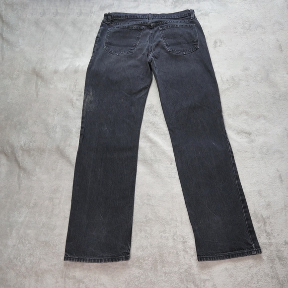 Arizona Jean Co Mens Size 34x32 Black Denim Straight Leg Jeans Streetwear Casual - Picture 5 of 12